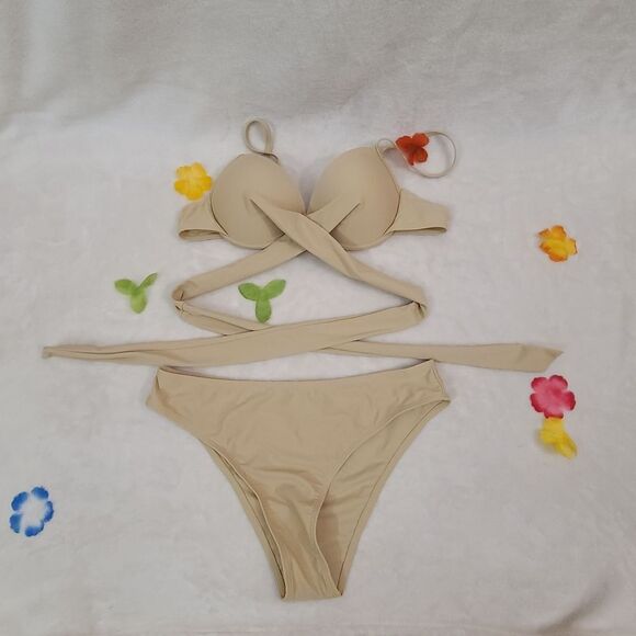 🔥Bikini set/swim top and bottom, size L. - Picture 1 of 12